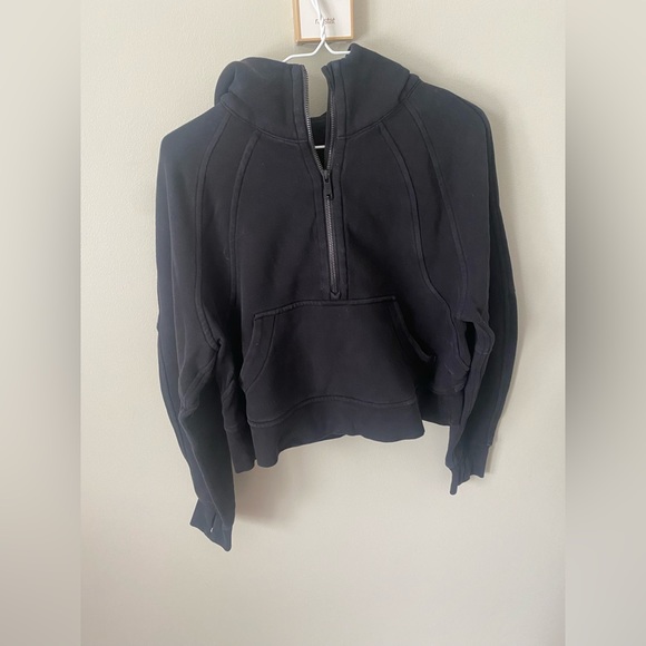 GUC Lululemon Oversized Scuba 1/2 Zip, Black, XS/S - Picture 4 of 4